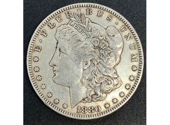 1880 Morgan Head Silver Dollar