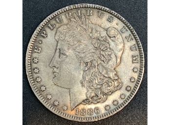 1886 Morgan Head Silver Dollar