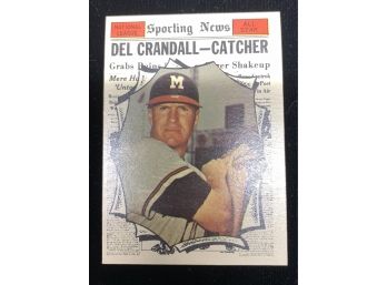 1961 Topps High Number Del Crandall