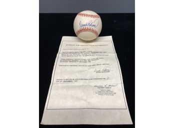 Frank Robinson Signed Baseball With COA