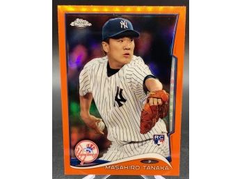 2014 Topps Chrome Masahiro Tanaka Rookie Orange Refractor