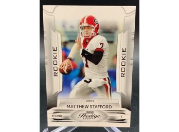 2009 Prestige Matthew Stafford Rookie Card