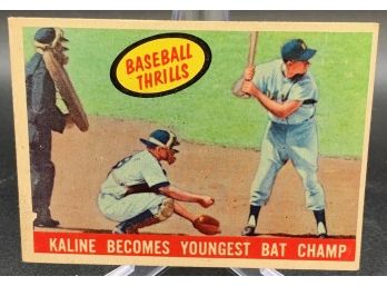 1959 Topps Baseball Thrills Al Kaline