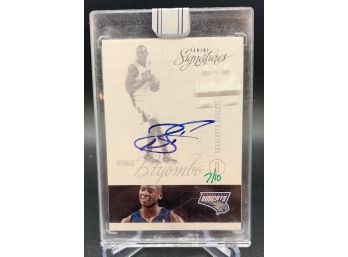 2015 Panini Replay Bismack Biyombo On Card Autograph /10