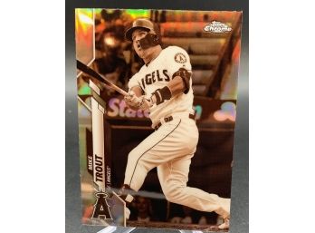 2020 Topps Chrome Mike Trout Sepia Refractor