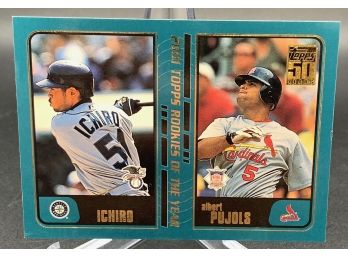 2001 Topps Traded Ichiro And Albert Pujols Rookie Card