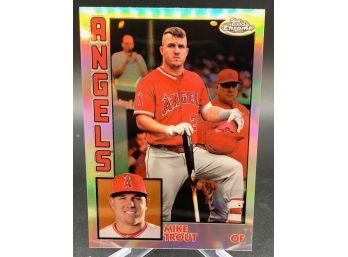 2019 Topps Chrome 1984 Refractor Mike Trout