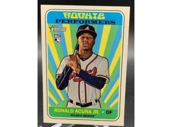 2018 Topps Hertigar Rookie Performers Ronald Acuna Jr. Rookie Card