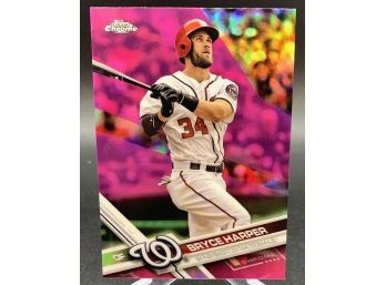 2017 Topps Chrome Pink Refractor Bryce Harper