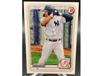 2020 Bowman Jasson Dominguez Rookie Card