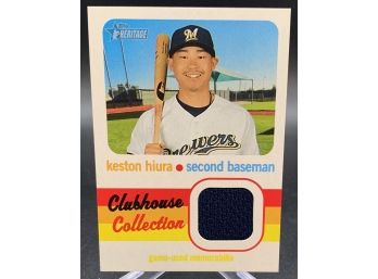 2020 Topps Hertigar Clubhouse Collection Keston Hiura Game Used Relic