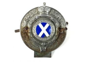 Royal Scottish Automobile Club Vintage License Plate Topper Original Scotland