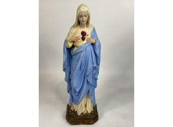 Vintage Sacred Heart Statue