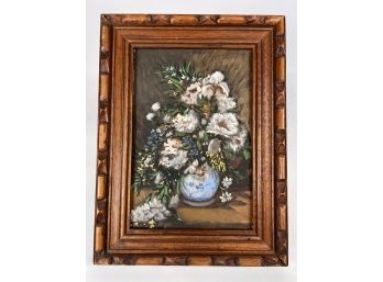 Vintage Still-life Painting Of Flowers - Signed