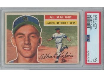 1956 Topps Al Kaline PSA 3 White Back