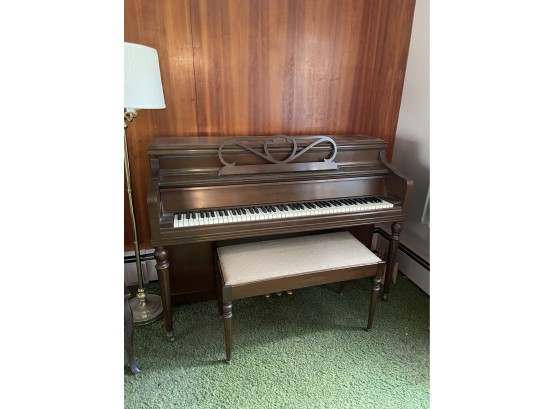 Upright Piano By George Steck With Piano Bench