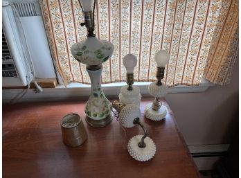 Vintage Lamp Lot Of 4