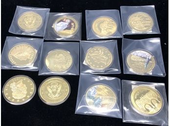 Lot Of 12 American Mint Large Medallions