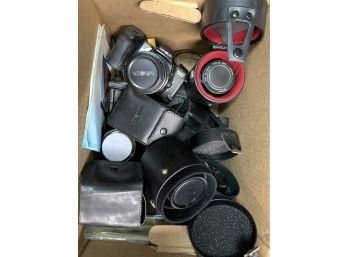 Minolta Camera Lot With Lenses
