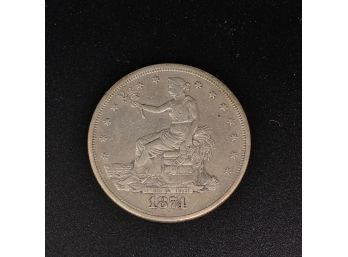 1874-s US Trade Silver Dollar
