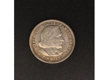 1893 Columbian Expo Columbus Silver Half Dollar
