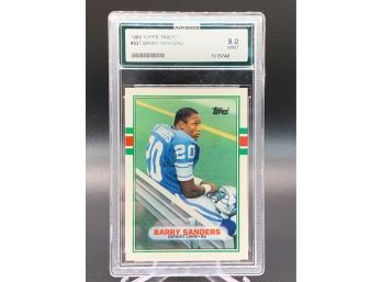 1989 Topps Traded AGS 9.0 Mint Barry Sanders Rookie