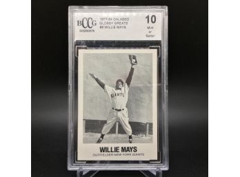 1977-84 Galasso Glossy Greats #8 Willie Mays BCCG 10