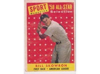 1958 Topps All Star Moose Bill Skowron