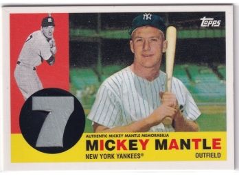 2008 Topps Mickey Mantle Jersey Card