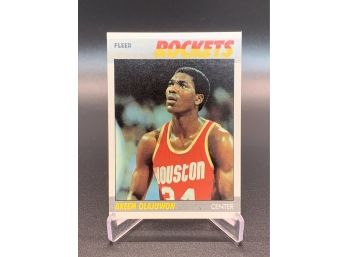 1987 Fleer Akeem Olajuwon Second Year Card