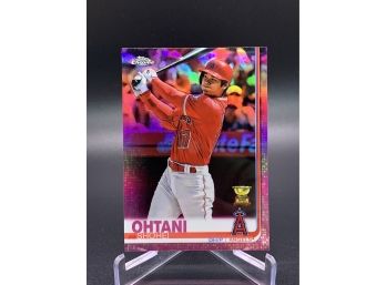 2019 Topps Chrome Shohei Ohtani Pink Refractor Rookie Cup