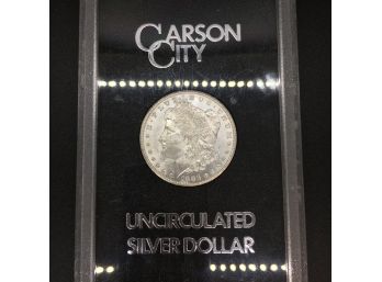1883 CC Morgan Dollar Uncirculated Silver Dollar Slabbed