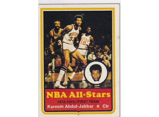 1973 Topps Kareem Abdul-jabbar NBA All Star