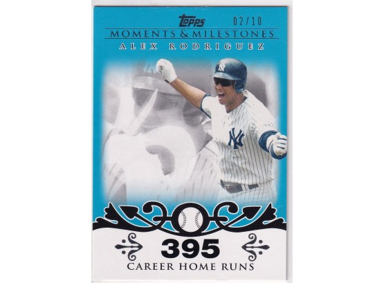 2008 Topps Moments And Milestones Alex Rodriguez Numbered /10
