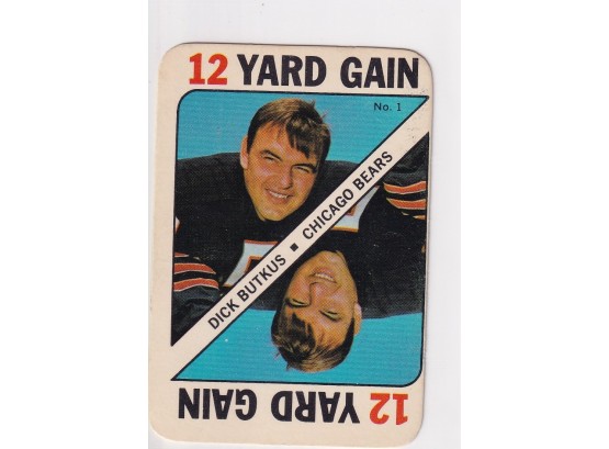 1971 Topps Dick Butkus Game Card