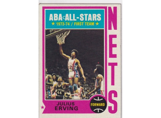 1974 Topps Julius Erving ABA All Star