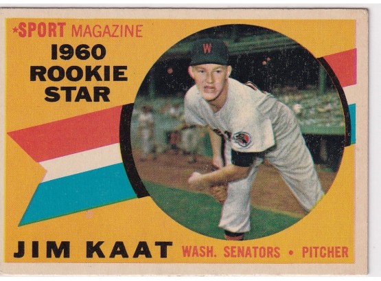 1961 Topps Sport Magazine Jim Kaat 1960 Rookie Star