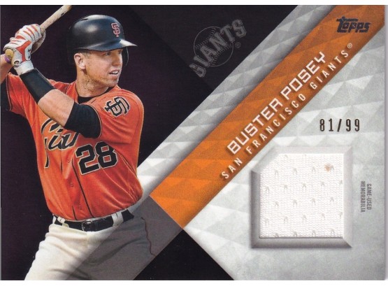2018 Topps Buster Posey Major League Material Card Jersey Card