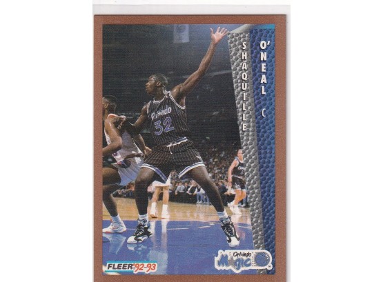 1992 Fleer Shaquille O'Neal Rookie Card