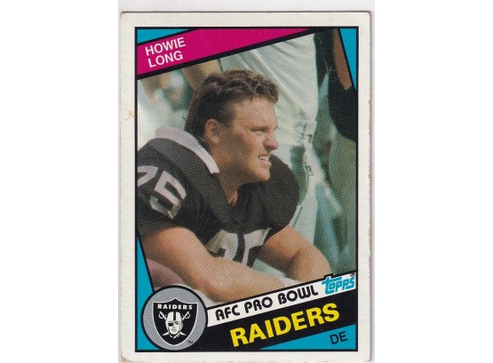 1984 Topps Howie Long Rookie Card