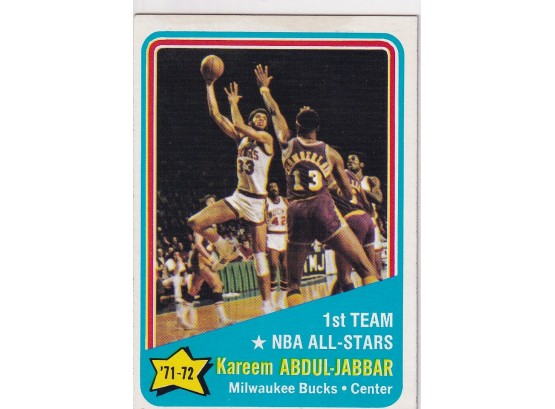 1972 Topps Kareem Abdul-jabbar NBA All Stars