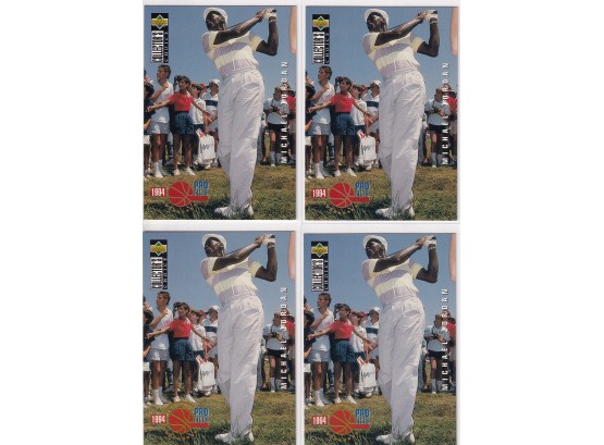 1994 Upper Deck Pro Files Michael Jordan Collectors Choice Lot Of Four