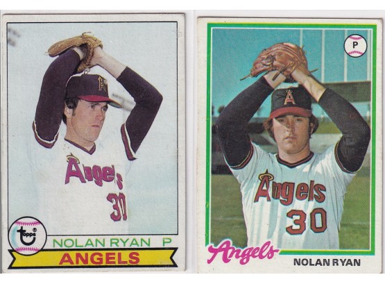 Topps Nolan Ryan Lot Of Two 1978 & 1979