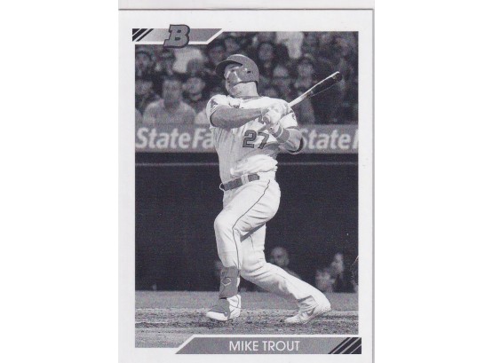 2020 Bowman Heritage Mike Trout Black And White