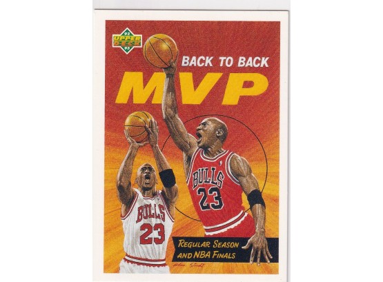 1992 Upper Deck Michael Jordan Back To Back MVP