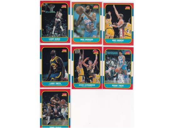 1986 Fleer NBA Lot Of Seven