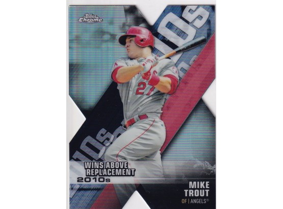 2020 Topps Chrome Mike Trout Wins Above Replacement Refractor SP