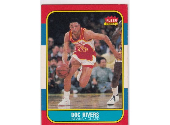 1986 Fleer Doc Rivers Rookie Card