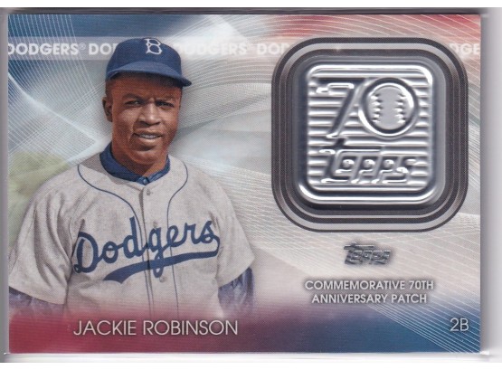 2021 Topps Jackie Robinson 70th Anniversary Logo Patch Card