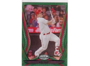 2020 Panini Mike Trout Chronicles Certified GREEN